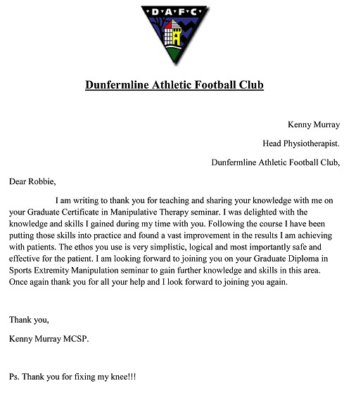 Kenny Murray Head Physiotherapist Dunfermline Athletic Football Club 3